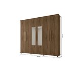 Guarda-roupa Casal Com Espelho 6 Portas 4 Gavetas Amsterdã Rv