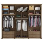 Guarda-roupa Casal Com Espelho 6 Portas 4 Gavetas Amsterdã Rv