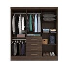 Guarda Roupa Casal Com Espelho 6 Portas 4 Gavetas Arizona Cac