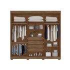 Guarda Roupa Casal Com Espelho 6 Portas 4 Gavetas Belém Albat