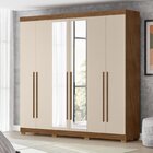 Guarda Roupa Casal Com Espelho 6 Portas 4 Gavetas Belém Albat