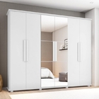 Guarda-roupa Casal Com Espelho 6 Portas 4 Gavetas Canadá Bran