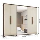 Guarda-roupa Casal Com Espelho 6 Portas 4 Gavetas Canadá Frei