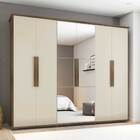 Guarda-roupa Casal Com Espelho 6 Portas 4 Gavetas Canadá Frei