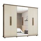 Guarda-roupa Casal Com Espelho 6 Portas 4 Gavetas Canadá Frei