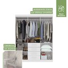 Guarda-roupa Casal Com Espelho 6 Portas 4 Gavetas Celebrare B