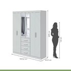 Guarda-roupa Casal Com Espelho 6 Portas 4 Gavetas Celebrare B