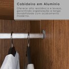 Guarda-roupa Casal Com Espelho 6 Portas 4 Gavetas Com Pés 100