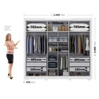 Guarda-roupa Casal Com Espelho 6 Portas 4 Gavetas Com Pés Alp