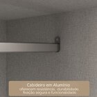 Guarda-roupa Casal Com Espelho 6 Portas 4 Gavetas Com Pés Alp