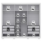 Guarda-roupa Casal Com Espelho 6 Portas 4 Gavetas Com Pés Alp