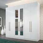 Guarda Roupa Casal Com Espelho 6 Portas 4 Gavetas Imaginare S