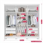 Guarda Roupa Casal Com Espelho 6 Portas 4 Gavetas Sevilha Pri