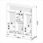 Guarda Roupa Casal Com Espelho 6 Portas 4 Gavetas Sevilha Pri