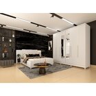 Guarda Roupa Casal Com Espelho 6 Portas 4 Gavetas Veneza Tcil