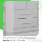 Guarda-roupa Casal Com Espelho 6 Portas 4 Gavetas Verona Prem