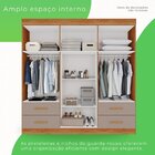Guarda-roupa Casal Com Espelho 6 Portas 4 Gavetas Verona Prem