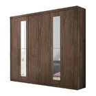 Guarda Roupa Casal Com Espelho 6 Portas 4 Gavetas Versalhes S