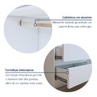 Guarda-roupa Casal Com Espelho 6 Portas 4 Gavetas Zeus Branco