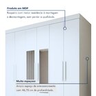 Guarda-roupa Casal Com Espelho 6 Portas 4 Gavetas Zeus Branco