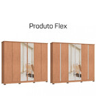 Guarda Roupa Casal Com Espelho 6 Portas 4 Gavetas Zeus Móveis