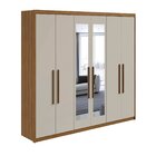 Guarda-roupa Casal Com Espelho 6 Portas 5 Gavetas Aries Rover