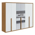 Guarda Roupa Casal Com Espelho 6 Portas 5 Gavetas Únique Móve