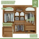 Guarda Roupa Casal Com Espelho 6 Portas 5 Gavetas Únique Móve