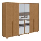 Guarda Roupa Casal Com Espelho 6 Portas 5 Gavetas Únique Móve