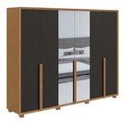 Guarda Roupa Casal Com Espelho 6 Portas 5 Gavetas Únique Móve