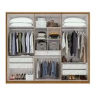 Guarda-roupa Casal Com Espelho 6 Portas 5 Gavetas Únique Rove