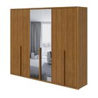 Guarda-roupa Casal Com Espelho 6 Portas 5 Gavetas Únique Rove