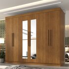 Guarda Roupa Casal Com Espelho 6 Portas 6 Gavetas 100% Mdf Fê