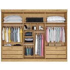 Guarda Roupa Casal Com Espelho 6 Portas 6 Gavetas Bergone  Am