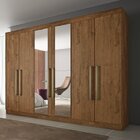 Guarda Roupa Casal Com Espelho 6 Portas 6 Gavetas Bergone  Br