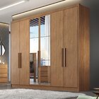 Guarda Roupa Casal Com Espelho 6 Portas 6 Gavetas Cairo