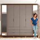 Guarda Roupa Casal Com Espelho 6 Portas 6 Gavetas Externas E