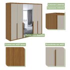 Guarda-roupa Casal Com Espelho 6 Portas 6 Gavetas Imperatore