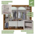 Guarda-roupa Casal Com Espelho 6 Portas 6 Gavetas Imperatore