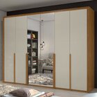 Guarda-roupa Casal Com Espelho 6 Portas 6 Gavetas Imperatore