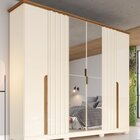 Guarda Roupa Casal Com Espelho 6 Portas 6 Gavetas Napoli  Off