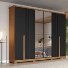 Guarda-roupa Casal Com Espelho 6 Portas 6 Gavetas Napoli Msrr