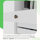 Guarda-roupa Casal Com Espelho 6 Portas 6 Gavetas Órion Premi