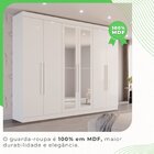 Guarda-roupa Casal Com Espelho 6 Portas 6 Gavetas Órion Premi