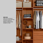 Guarda Roupa Casal Com Espelho 6 Portas 6 Gavetas Ripado Atri