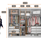 Guarda Roupa Casal Com Espelho 6 Portas 6 Gavetas - Rizon-bra