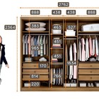 Guarda Roupa Casal Com Espelho 6 Portas 6 Gavetas - Robust -c