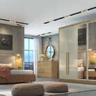 Guarda Roupa Casal Com Espelho 6 Portas 6 Gavetas - Robust -c