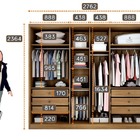 Guarda Roupa Casal Com Espelho 6 Portas 6 Gavetas - Robust -c