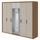 Guarda-roupa Casal Com Espelho 6 Portas 6 Gavetas Stillus Rov
